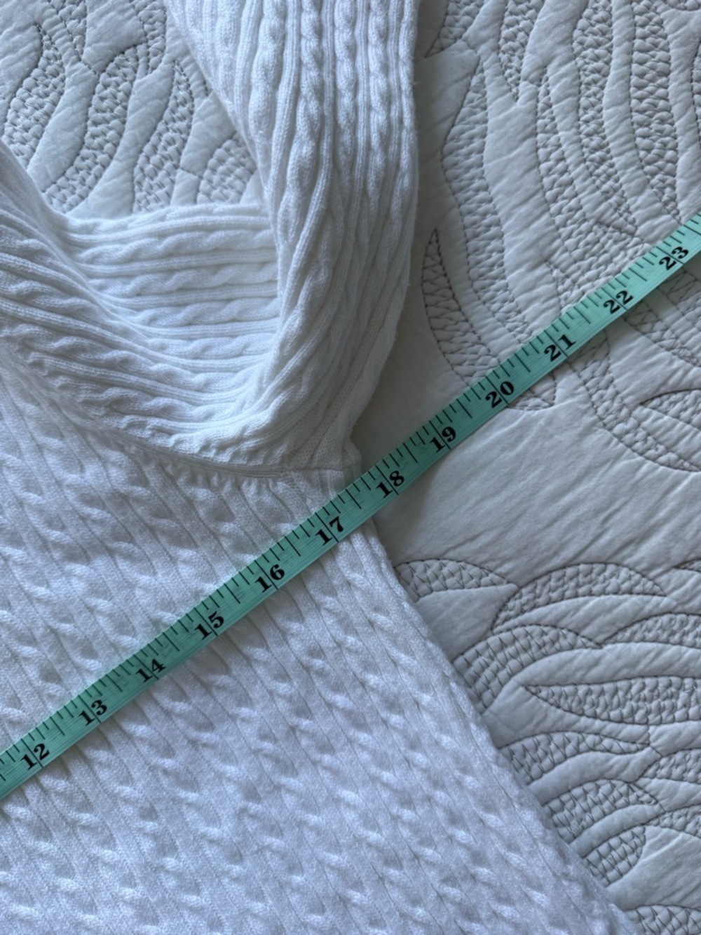 Vintage Lauren Ralph Lauren - Cable Knit Cardigan - Cream with Navy Trim - Picture 10 of 11